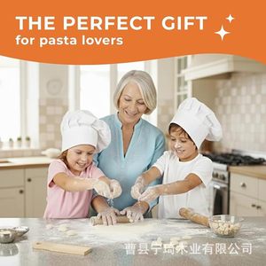 Cross-border wooden spiral dough tool, Italian dumpling pasta board, striped pattern <b>mold</b>, dough rolling board - Product Image 3