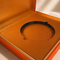 Boîte cadeau en carton rigide avec logo personnalisé, fermeture magnétique, boîte en papier écologique pour collier, bracelet, emballage de mariage
