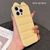 Casing HP TPU Air-Cushion untuk iPhone 16 15 14 13 12 11 Pro Max 17 Air 18 dengan Slot Kartu, Lembut