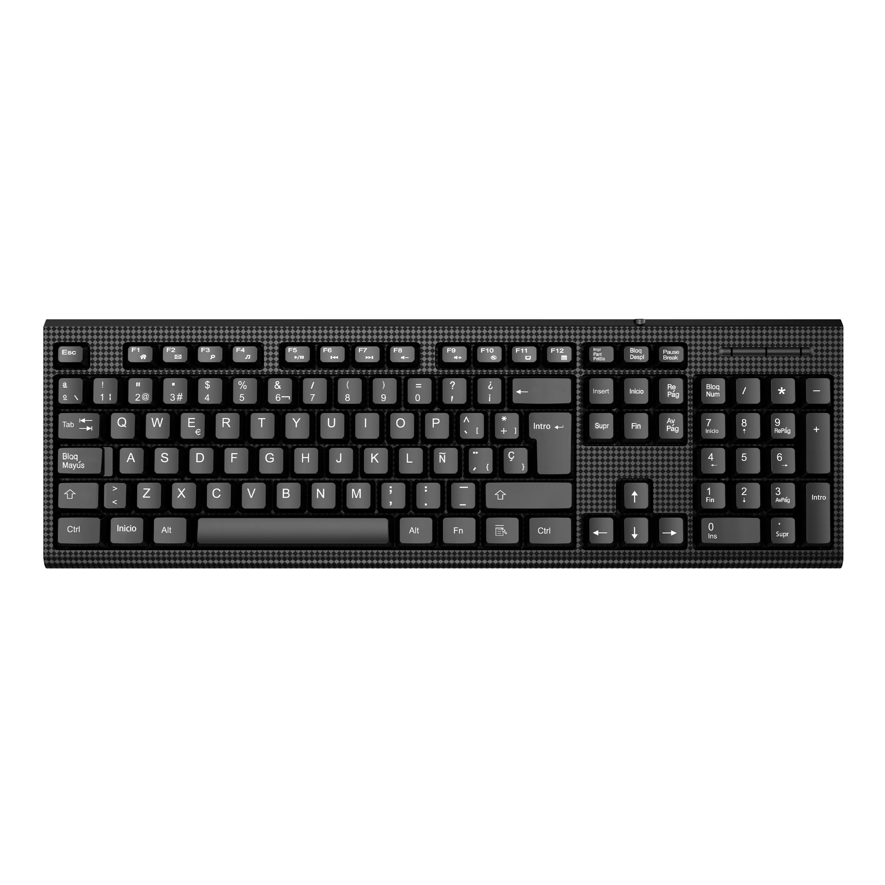 Nuevo teclado QWERTY con cable USB 3,0 al por mayor, teclado de escritorio barato para ordenador de oficina con teclado numérico y operación de membrana