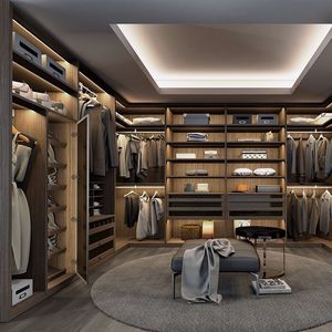 Tủ quần áo gỗ trắng thiết kế hiện đại sang trọng CBMmart, kiểu walk-in, đặt làm riêng cho khách sạn & biệt thự - Product Image 2