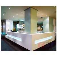 Comptoir de bar LED de luxe, style moderne, haut de gamme, éclairage d'intérieur, bar lumineux