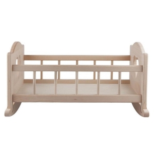 All'ingrosso della casa delle bambole mobili della scuola materna del bambino presepe della culla della bambola della culla della mobilia della bambola su misura di legno dell'altalena della culla per i bambini - Product Image 2