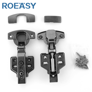 Roeasy giấu thủy lực đồ nội thất bản lề với bao gồm 35mm cup Overlay màu đen mềm đóng cửa tủ Bản lề cho tủ quần áo - Product Image 5