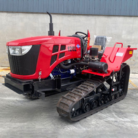 Traktor Crawler Mini, Traktor Kebun Crawler, Excavator Traktor Crawler untuk Kebun, Rotary Tiller, Cultivator