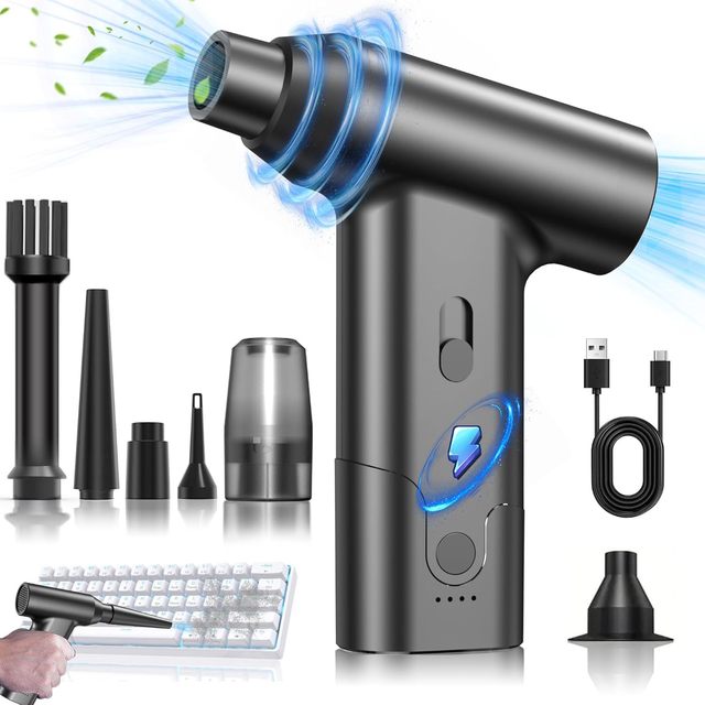Cordless Compressed Electric air duster Mini 110000RPM Computer Keyboard Cleaning air duster Blower Gun Vacuum