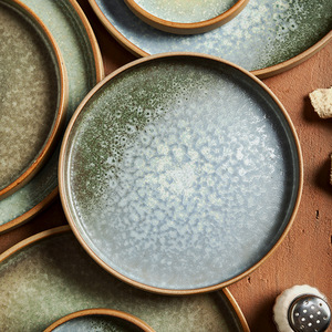 <strong>Ceramic</strong> Dinner <strong>Plate</strong> 5 6/7.8/10 inch Stoneware Flat <strong>Plate</strong> Wedding Dinnerware Restaurant Snack Dessert Beef Steak Pasta Dish - Product Image 3