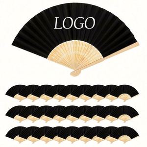 Abanico Plegable de Bambú Grabado Personalizado, Decoración para Fiestas de Cumpleaños y Bodas, Regalos para Invitados - Product Image 5
