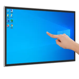 Atacado preço multi pontos interativo lcd painel plano exibição tudo em um pc monitor capacitivo touch screen smart tv