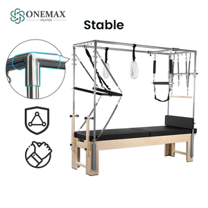 ONEMAX Cadillac Reformer Comercial de Pilates con <span class=keywords><strong>Torre</strong></span> Completa, Mesa de Trapecio de Madera para Pilates, Equipo de Rehabilitación y Fitness - Product Image 4