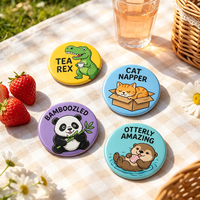 Artisanat en métal de haute qualité en gros badge de broche imprimé de forme ronde logo personnalisé épingles de société vierge badge de bouton bon marché en métal blanc