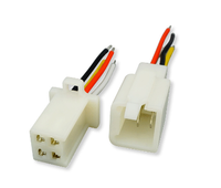 Connecteur en nylon blanc 3 4 6 broches avec contacts plaqués or pour l'assemblage de fils d'appareils électroménagers
