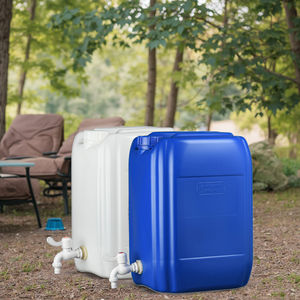 Matériau HDPE rond en plastique ménager de 25 litres 30kg avec <span class=keywords><strong>robinet</strong></span> en forme de cylindre <span class=keywords><strong>pour</strong></span> l'utilisation du seau à main de bain de vin - Product Image 2