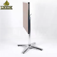 Pieds de table pliants en aluminium avec plateau rabattable, pieds en métal pour tables à manger, restaurants, cafés, usage extérieur et commercial