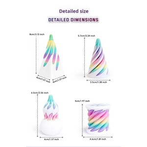 Nouveauté 2025 Jouet rotatif de décompression imprimé en 3D, en spirale tridimensionnelle, jouets éducatifs pour enfants, pour la décoration et la vente en gros - Product Image 2