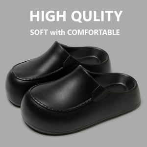 Damen EVA Thick Sole Clogs Hausschuhe Langlebige rutsch feste runde Zehen höhe Erhöhen Sie die Sommer-Freizeit lochs chuhe für Damen - Product Image 3