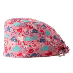 Gorro Quirúrgico para Mujer, Estilo Verano, para Doctoras, Enfermeras, Hombres, Cirugía, Anestesia, con Estampado, Transpirable y Elástico - Product Image 1
