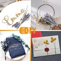130Pcs Set Bunga Kering Alami Campuran Buatan Tangan untuk DIY, Bunga Awet, Bunga Baby's Breath, Mawar Kering, Eucalyptus, Batang Lavender
