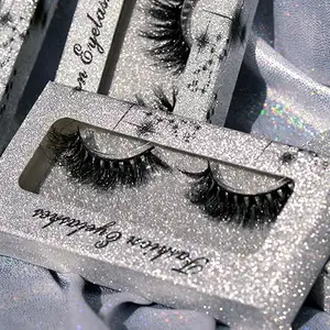 Wholesale Factory Supply Cruelty Free Plant Fiber Full Strip Eyelashes 25mm fluffy Faux mink Eyelashes Free Packaging Eyelashes