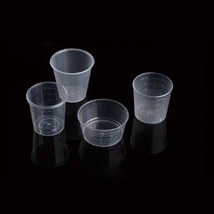 Polyéthylène gradué Transparent liquide jetable <span class=keywords><strong>1oz</strong></span> en plastique médecine tasses tasse à mesurer - Product Image 2
