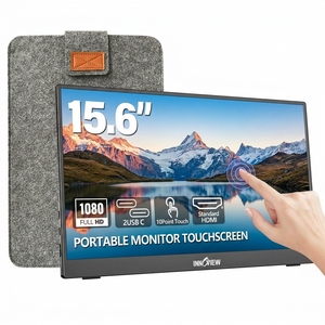 หน้า<span class=keywords><strong>จอ</strong></span>แบบพกพา15.6นิ้ว1080P แบบ10จุดหน้าจอสัมผัสแบบ Capacitive แบบ HDMI Type C ปลอกป้องกันขาตั้งในตัว - Product Image 1