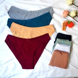 Sous-vêtements en coton pour jeunes filles pas chers, culottes mignonnes pour femmes avec nœud, sous-vêtements unis teints pour adolescentes, confortables et respirants - Product Image 3