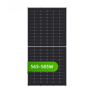 แผงโซลาร์เซลล์แบบโมโนคริสตัลไลน์ประสิทธิภาพสูงพิเศษ 565W 585W พร้อมโครงอะลูมิเนียมเสริมแรงสำหรับติดตั้งบนหลังคาบ้านและระบบออฟกริด - Product Image 1