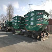 Bacs de saut en acier 6Cbm de haute qualité pour camion de recyclage de ferraille Benne à ordures Marrel Design Machines de traitement des déchets