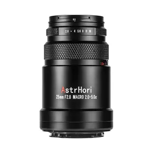 AstrHori 25mm F2.8 Macro 2X-5X Full Frame Manual Focus Lens for Z/RF/XF/L/FE Mount Cameras Insect Specimen Flower Shooting