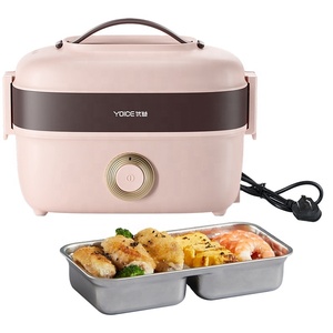 Electric Lunch Box Electric Wholesale Oem Multifunctional Portable Food Warmer Stainless Steel Double Layer Electric Lunch Box