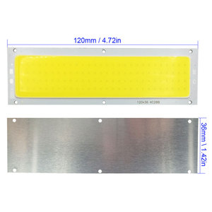 Puce LED COB haute luminosité 120x36mm 12V 20W, lampe de travail haute puissance, plusieurs couleurs de lumière - Product Image 5