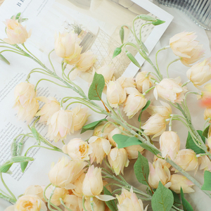 Campana de estilo natural pequeña, flor de seda, <span class=keywords><strong>Campanula</strong></span> artificial para el hogar, boda, Navidad, graduación de Halloween, decoración de mesa - Product Image 2