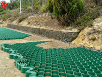 Текстурированный георешетчатый мат из HDPE толщиной 1,6 мм, высота ячеек 60/120 мм для укрепления береговых откосов и защиты от волновой эрозии