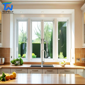 Fenêtres en PVC à triple <span class=keywords><strong>vitrage</strong></span> de style américain de haute qualité, fenêtres à battants en vinyle, fenêtres en verre - Product Image 2
