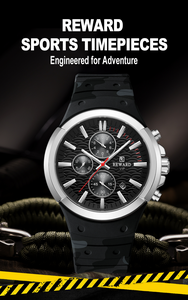 REWARD RD832054M - Relojes de Pulsera para Hombre, Modernos, Resistentes al Agua 3ATM, Cronógrafo de Cuarzo, Luminosos, Reloj Hombre - Product Image 2