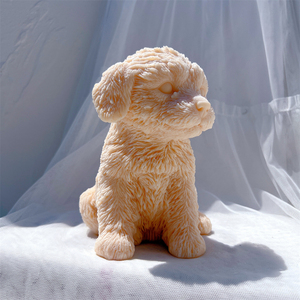 Moule à bougie en silicone en forme de chien <span class=keywords><strong>Labradoodle</strong></span> mignon, moule en silicone pour chiot en cire de soja, figurine, décoration d'intérieur pour les amoureux des chiens - Product Image 5