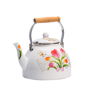 Litthing — bouilloire en acier et émail, bouilloire à fleurs, décalcomanie, personnalisable, en couleur, alimentation directe depuis l'usine - Product Image 5