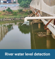 Détecteur de niveau d'eau ultrasonique étanche DYP-A17 à petit angle de faisceau, conception anti-accumulation IP67, pour la surveillance du niveau des rivières