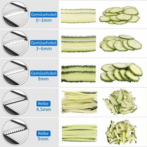 Cortador de Verduras Manual para Cocina, Mandolina para Verduras con Guantes de Seguridad - Product Image 2