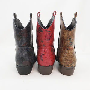 Venta caliente de <span class=keywords><strong>las</strong></span> mujeres occidental botas de vaquero con Pull-Up pestañas dama invierno botas de tobillo - Product Image 5