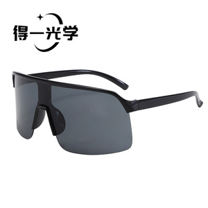 Sports Sunglasses Black Frame Pc Lens Uv400 Cycling Outdoor Use - Product Image 1