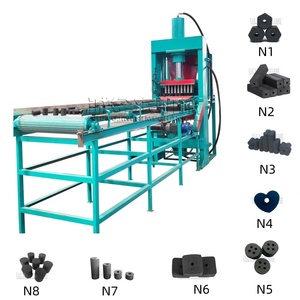 Machine hydraulique à briquettes de biomasse pour la formage du charbon avec plusieurs types de moules, ligne de production de briquettes de charbon - Product Image 1