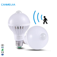 Ampoule LED à Haute Luminosité 220V E27 SKD, Capteur Sonore Intelligent à Induction et Détecteur de Mouvement Infrarouge PIR / Ampoule LED / Ampoules Intelligentes