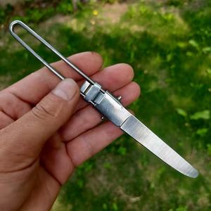 Set di cucchiai e forchette da Picnic da campeggio pieghevoli da esterno EDC utensili da campeggio da viaggio - Product Image 4