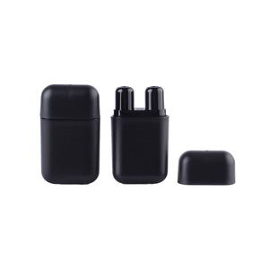 Inhalador Nasal <span class=keywords><strong>Doble</strong></span> Cuadrado Negro - Botellas de Plástico con Punta y Serigrafía para Aceites Esenciales - Product Image 1