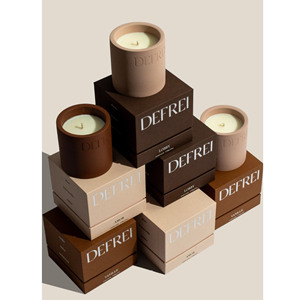 Promo Panas Kotak Kemasan Lilin Aroma Mewah Berbahan Karton Kaku Dua Bagian dengan Logo Kustom Ama-zon untuk Stoples Lilin Aroma - Product Image 5