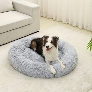 Lit pour <span class=keywords><strong>chien</strong></span> en peluche très doux chat maison beignet <span class=keywords><strong>panier</strong></span> moelleux coussin grand animal de compagnie oreiller tapis chenil chaise longue grand moyen petit pour <span class=keywords><strong>chien</strong></span> lit - Product Image 6