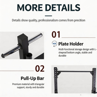 Mini-rack de musculation personnalisable en acier inoxydable – Cadre d'entraînement multifonctionnel pour triceps et entraînement de force du corps entier