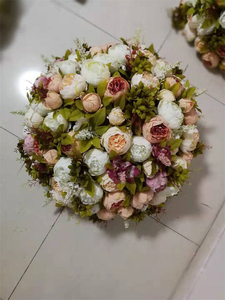 ผู้จัดจำหน่ายดอกไม้ปลอมสำหรับงานแต่งงาน ดอกโบตั๋นผ้าไหมเทียม สำหรับจัดงานแต่งงาน ตกแต่งภายในบ้าน - Product Image 2