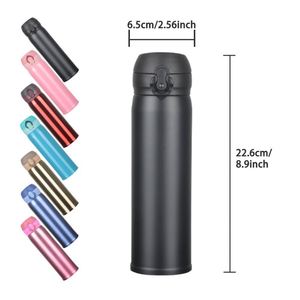 Bouteille d'eau isotherme à double paroi en acier inoxydable pour sports de plein air avec support - Product Image 5